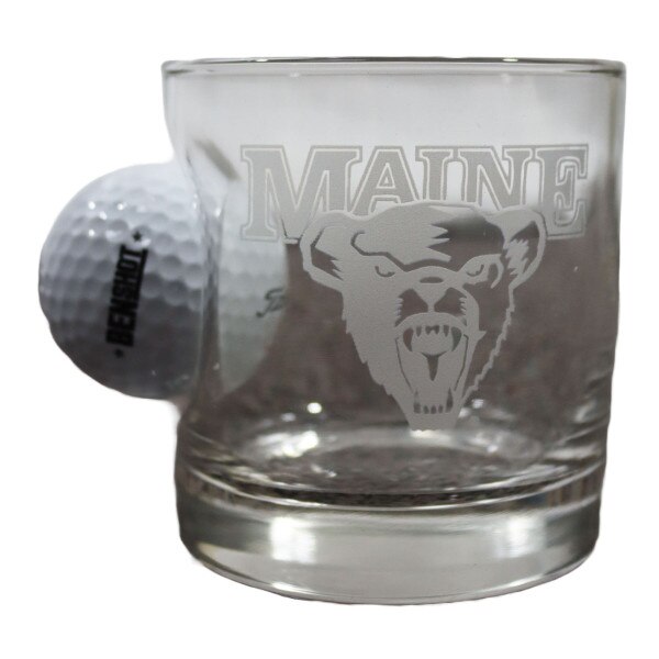 Golf Ball Rocks Glass